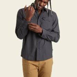 Howler Brothers Dark Gray Casual Button Down Shirt